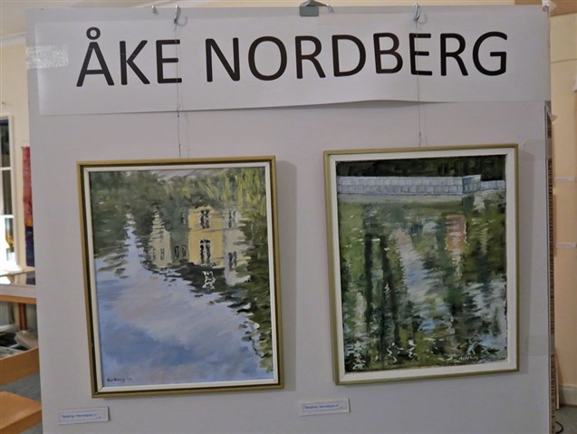 Åke Nordberg, två av hans tavlor